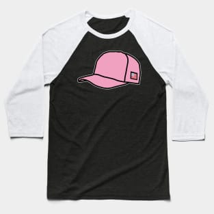 Trucker Hats Pink Graphic Baseball T-Shirt